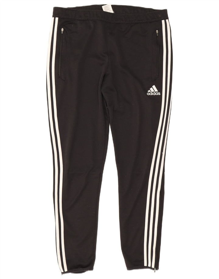 Adidas Mens Climacool Tracksuit Trousers Large  Black Colourblock Polyester