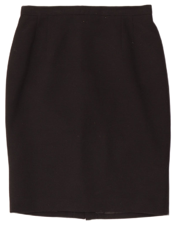 Luisa Spagnoli Womens High Waist Pencil Skirt IT 46 Large W30  Black