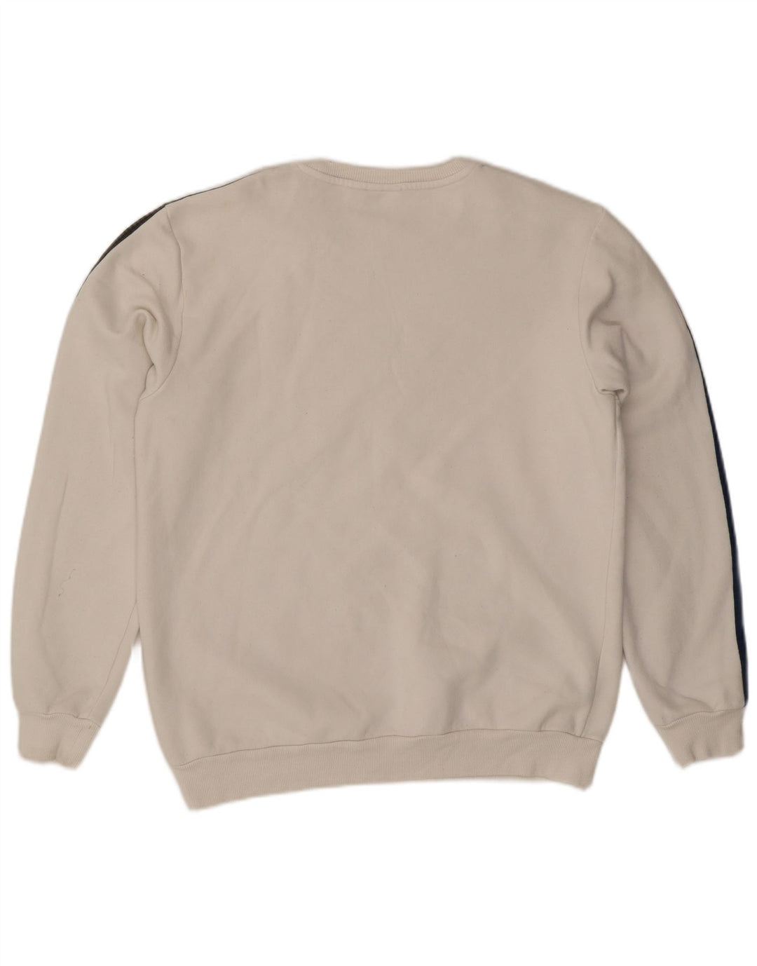 Adidas Mens Sweatshirt Jumper Medium White Cotton