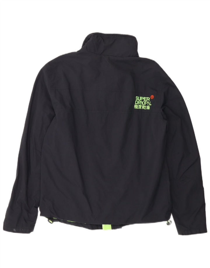 SUPERDRY Mens The Windhiker Windbreaker Jacket UK 38 Medium Navy Blue