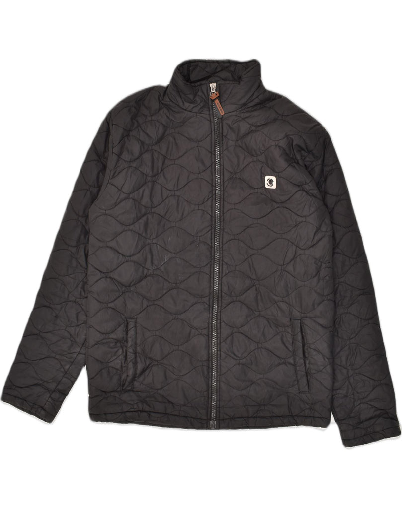 JACK & JONES Mens Quilted Jacket UK 42 XL Black | Vintage Jack & Jones | Thrift | Second-Hand Jack & Jones | Used Clothing | Messina Hembry 