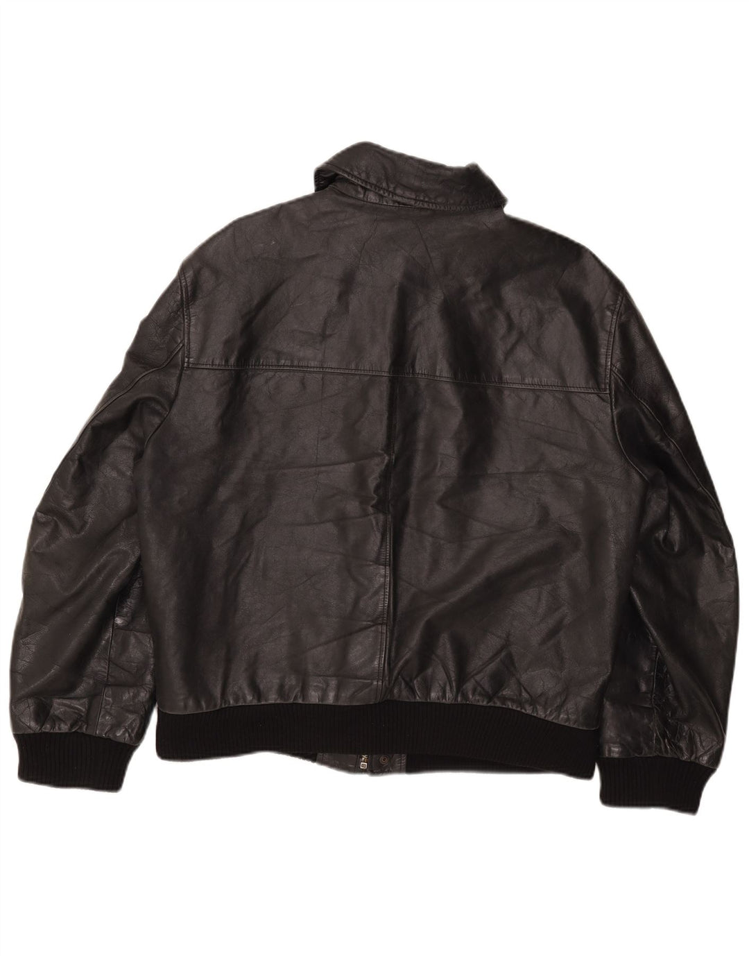 The Bridge Mens Leather Jacket IT 50 Large Black