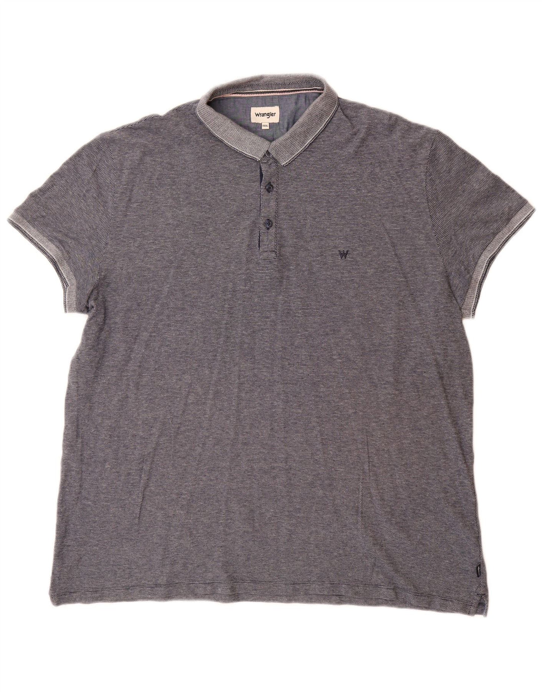 Wrangler Mens Polo Shirt 3XL Navy Blue Cotton