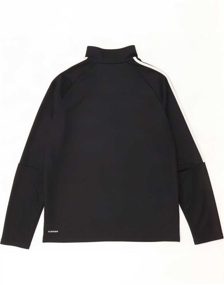 Adidas Mens Aeroready Zip Neck Pullover Tracksuit Top XL Black Polyester