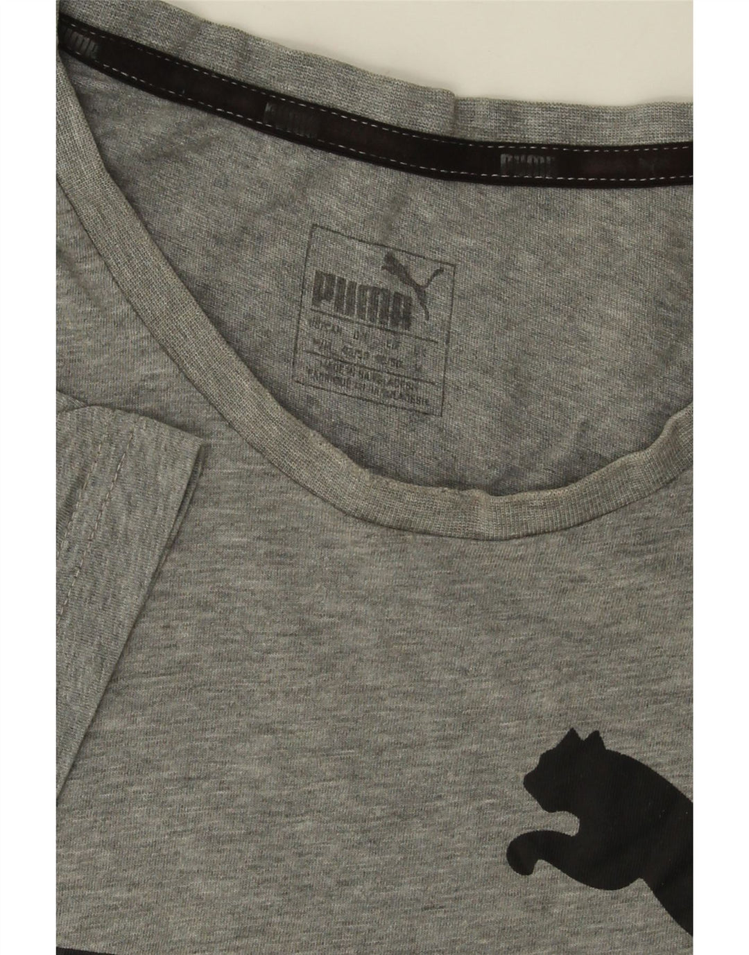 PUMA Mens Graphic T-Shirt Top Medium Grey