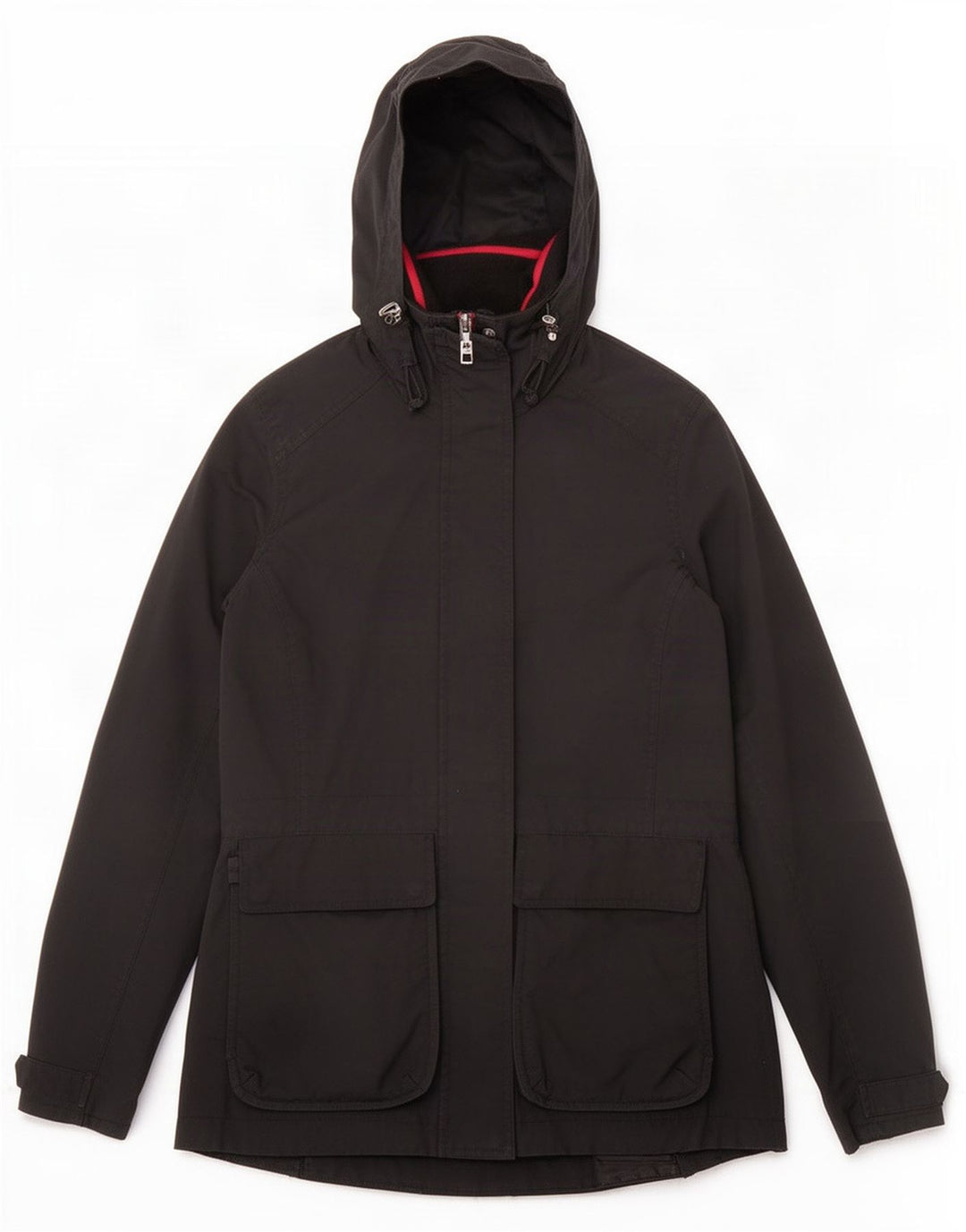 Musto Womens Hooded Rain Jacket UK 8 Small Black Polyamide