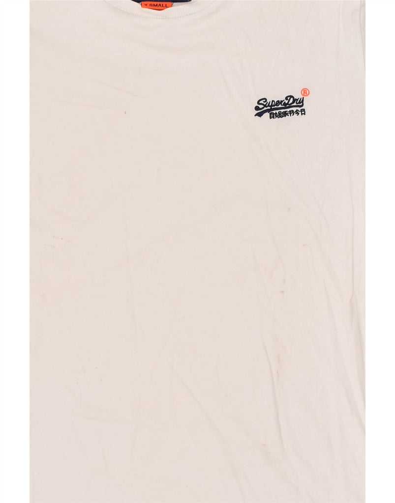 SUPERDRY Mens T-Shirt Top XS White | Vintage Superdry | Thrift | Second-Hand Superdry | Used Clothing | Messina Hembry 