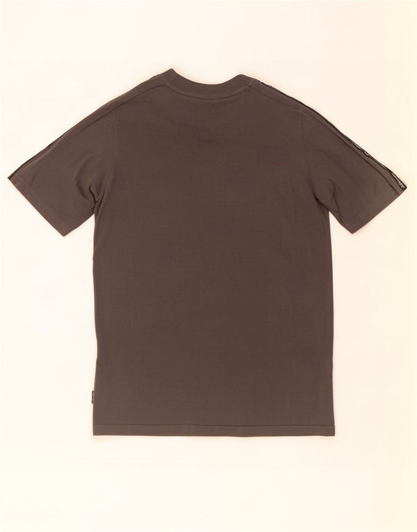 Adidas Boys Graphic T-Shirt Top 13-14 Years Grey Colourblock Cotton