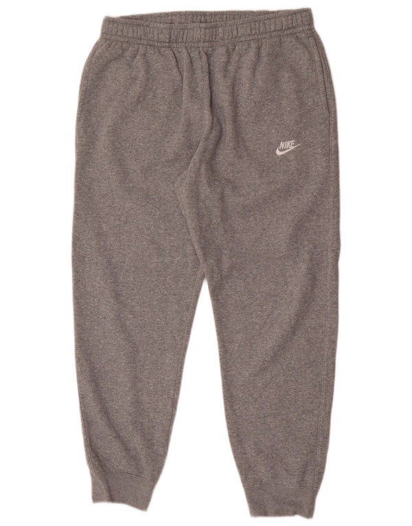 Nike Mens Tracksuit Trousers Joggers Large Grey Flecked Cotton