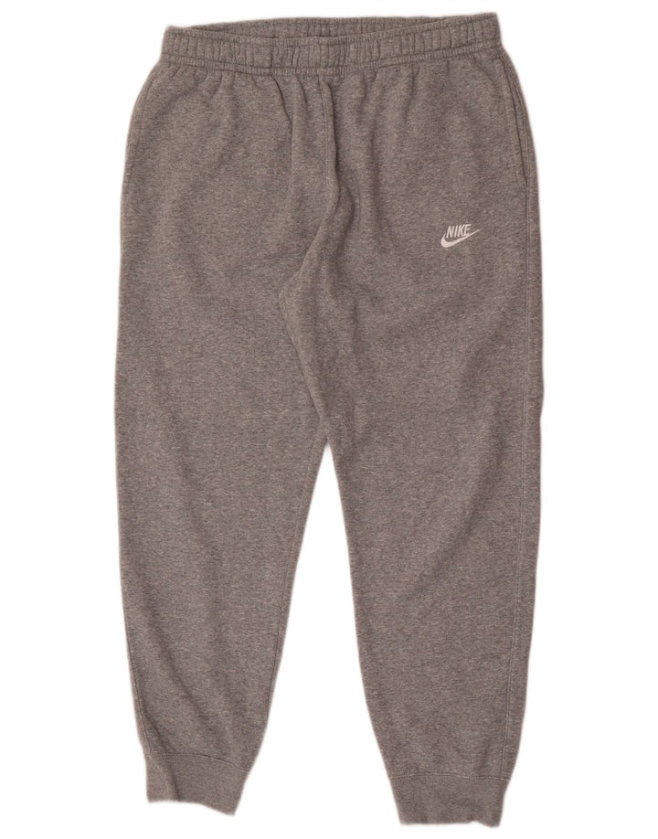Nike Mens Tracksuit Trousers Joggers Large Grey Flecked Cotton