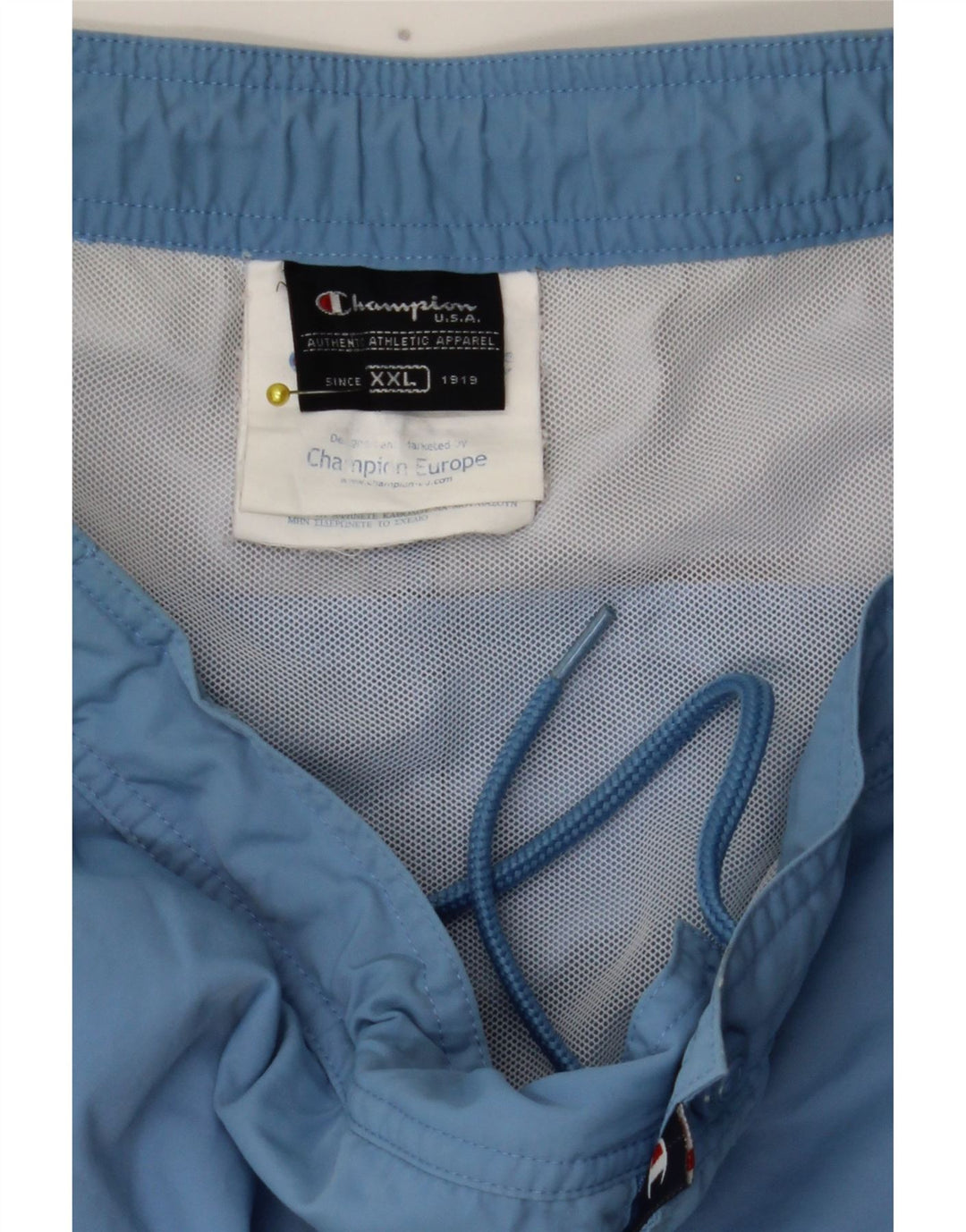 Champion Mens Swimming Shorts 2XL Blue Colourblock Polyester