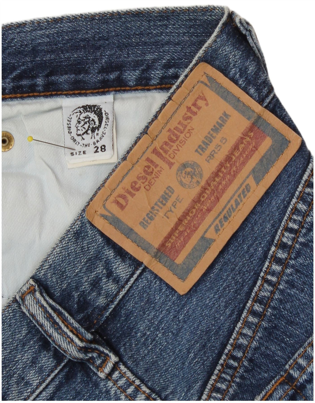Diesel Mens Straight Jeans W28 L31 Blue Cotton
