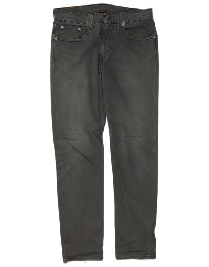 Levi's Mens 502 Tapered Jeans W32 L32 Grey Cotton