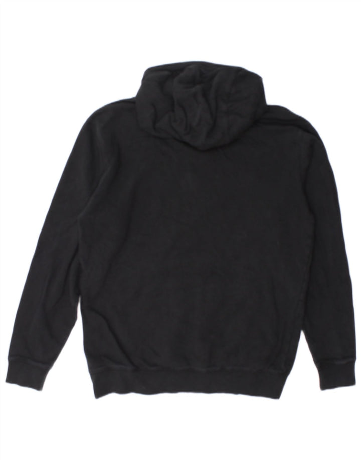VANS Mens Graphic Hoodie Jumper Small Black Cotton
