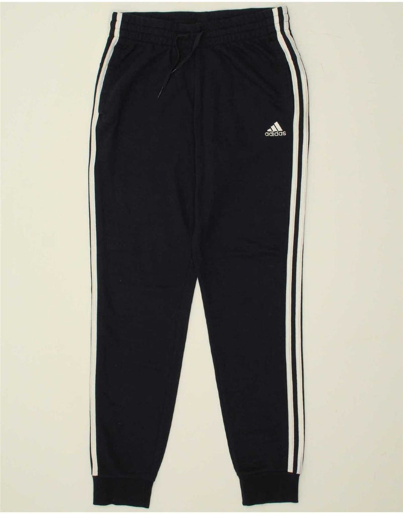 ADIDAS Womens Tracksuit Trousers Joggers UK 8/10 Small Navy Blue Vintage Adidas and Second-Hand Adidas from Messina Hembry 