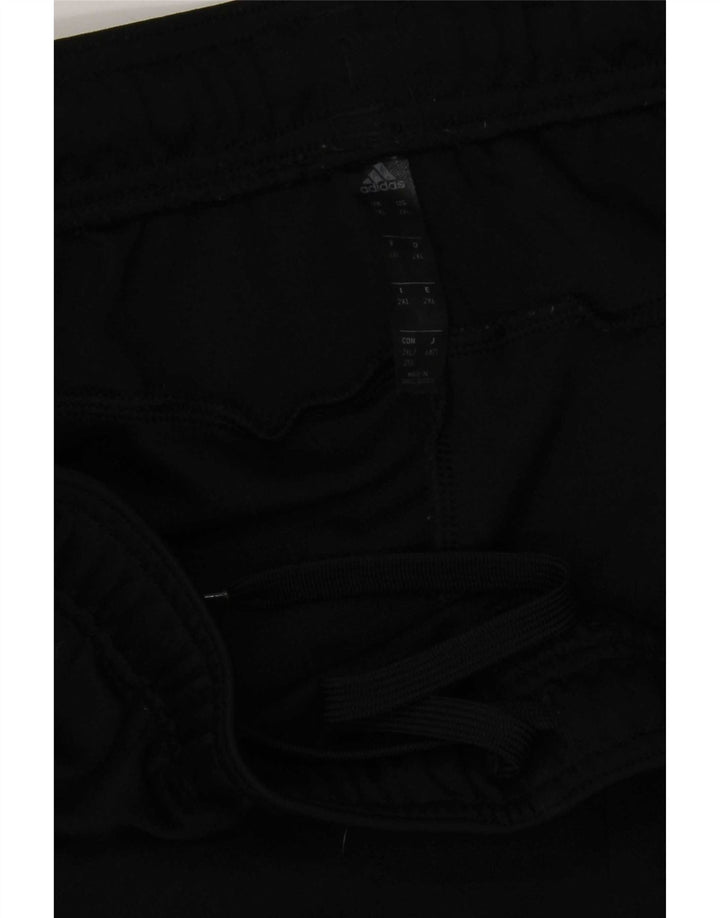 Adidas Mens Tracksuit Trousers Joggers 2XL Black Polyester