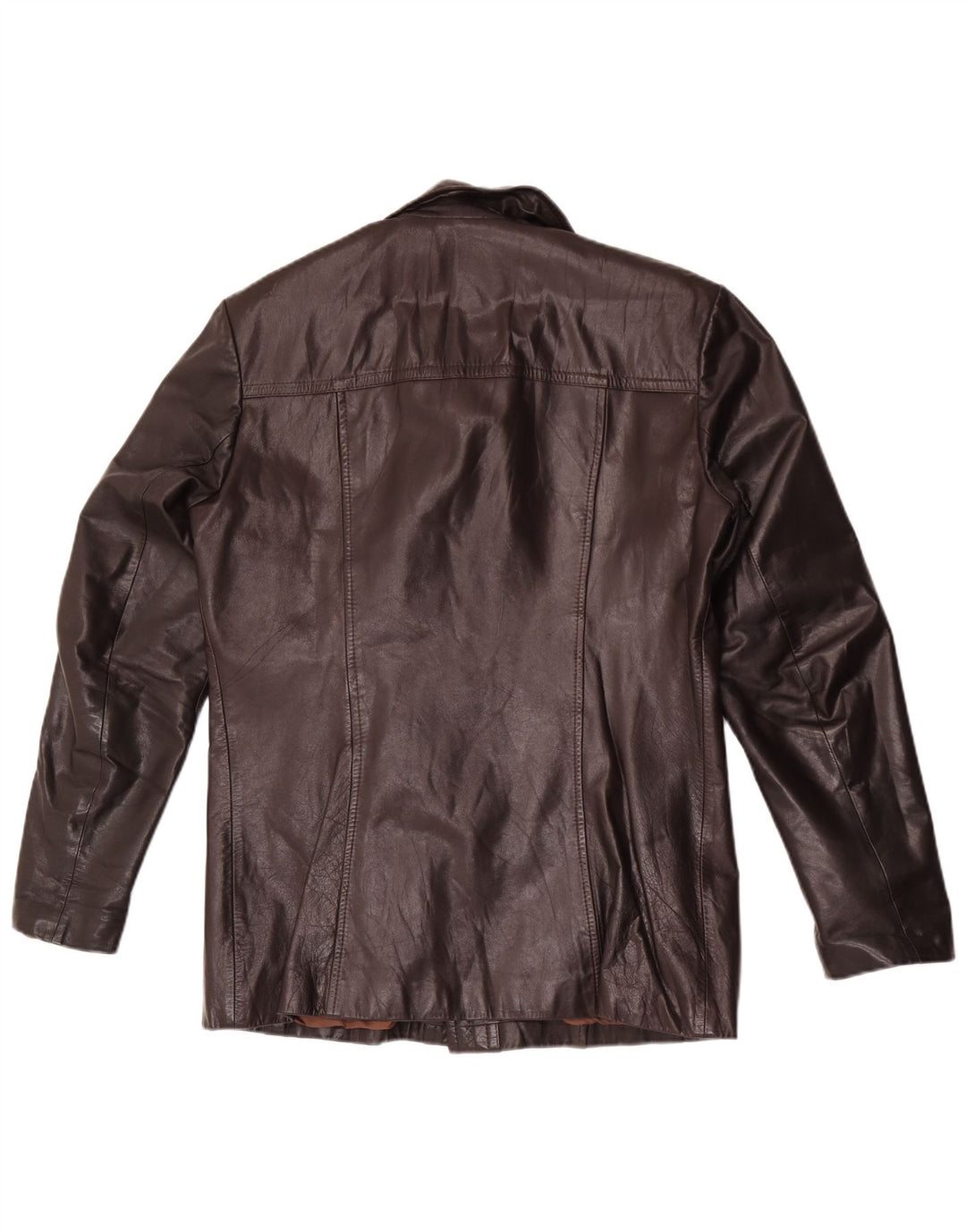 Esco Mens Leather Jacket EU 52 XL Brown Leather