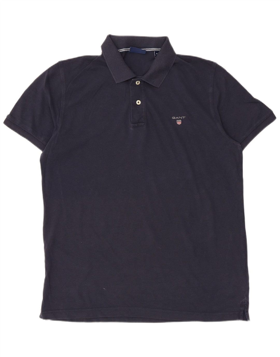 Gant Mens Polo Shirt Medium Navy Blue Cotton