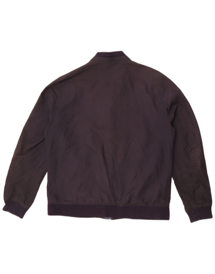 Ted Baker Womens Bomber Jacket Size 5 XL Navy Blue Polyester