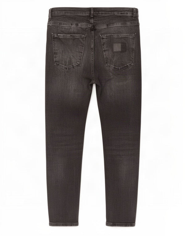 Zara Mens Distressed Skinny Jeans EU 42 Large W32 L27 Grey Cotton