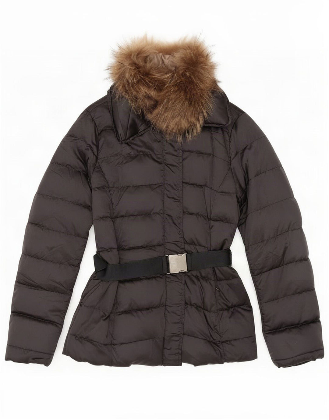 Marella Womens Padded Jacket UK 10 Small Grey Polyamide
