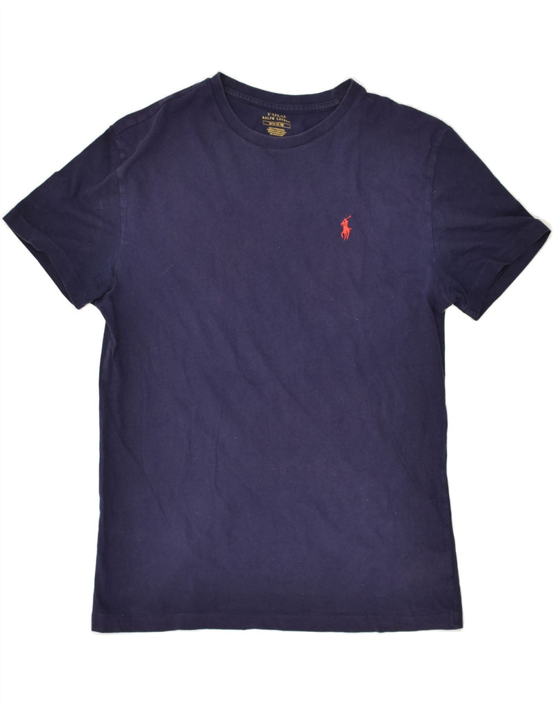 POLO RALPH LAUREN Boys T-Shirt Top 10-11 Years Medium Navy Blue Cotton Vintage Polo Ralph Lauren and Second-Hand Polo Ralph Lauren from Messina Hembry 