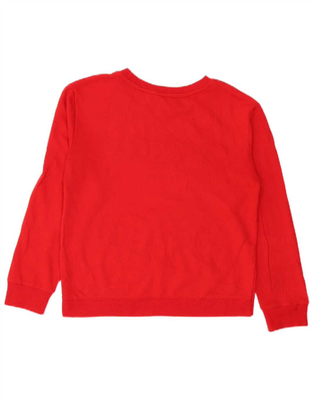 Nautica Womens Graphic Sweatshirt Jumper UK 14 Medium Red Cotton