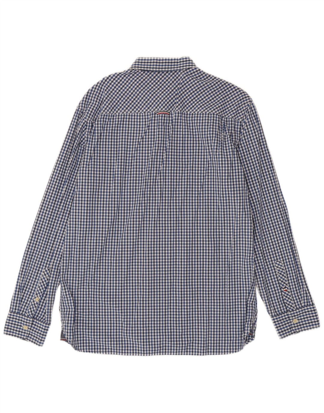 Tommy Hilfiger Mens Regular Fit Shirt XL Blue Gingham Cotton