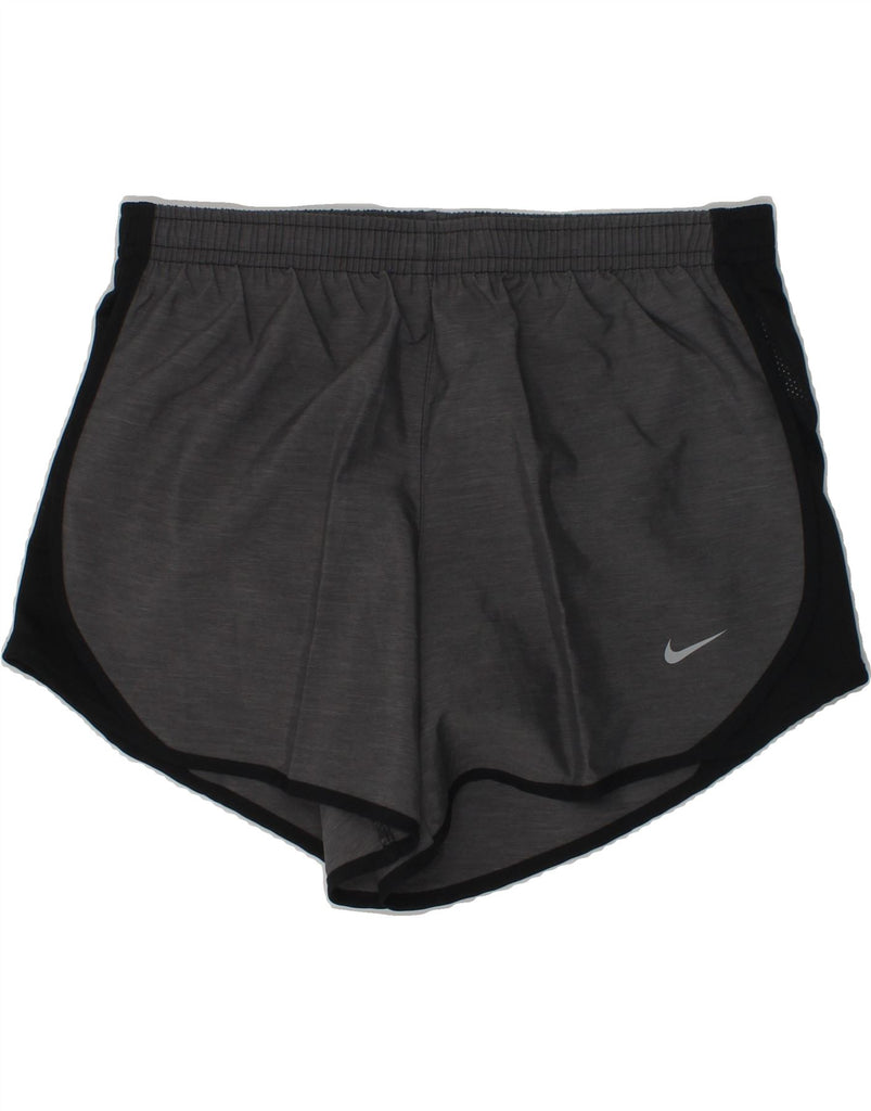 NIKE Boys Dri Fit Sport Shorts 9-10 Years Medium Grey Colourblock | Vintage Nike | Thrift | Second-Hand Nike | Used Clothing | Messina Hembry 