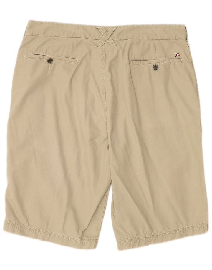 PECKOTT Mens Chino Shorts IT 52 XL W36 Beige Cotton
