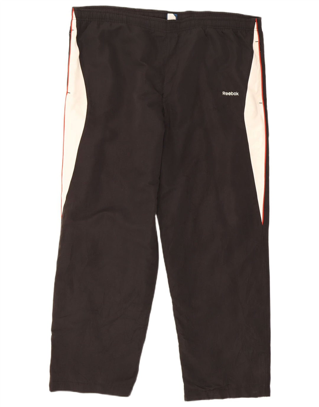 Reebok Mens Tracksuit Trousers XL  Black Colourblock Polyester