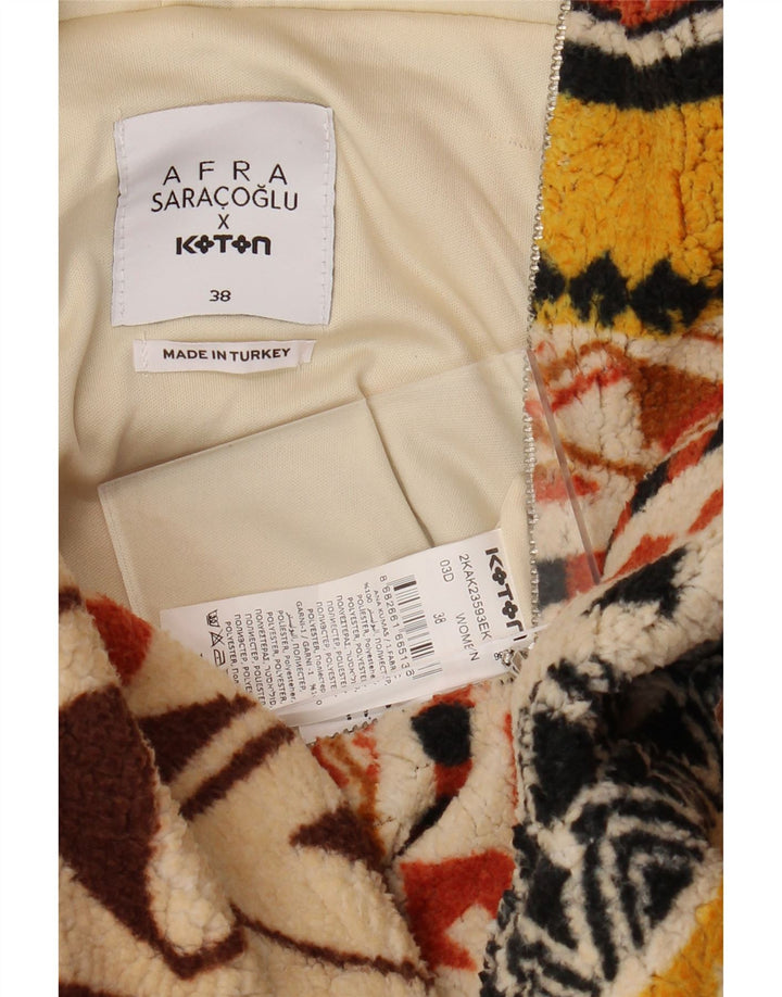 KOTON Womens Oversized Hooded Fleece Jumper EU 38 Medium Multicoloured