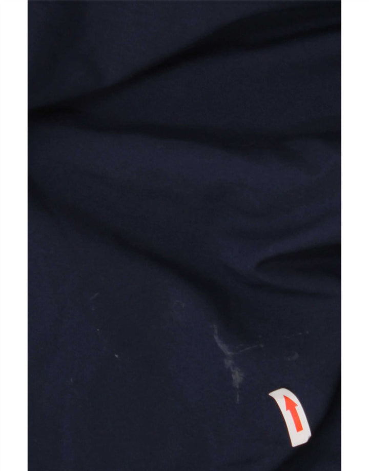 Umbro Mens Graphic Tracksuit Trousers Joggers Large Navy Blue Polyester