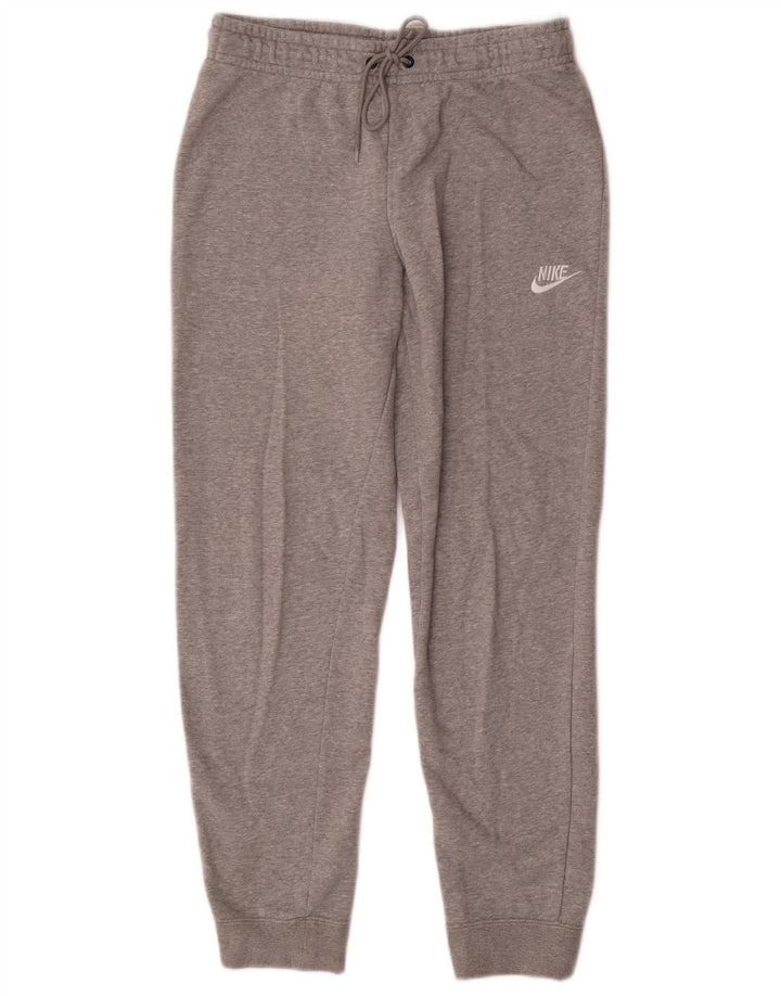Nike Womens Tracksuit Trousers Joggers UK 14 Medium  Grey Cotton