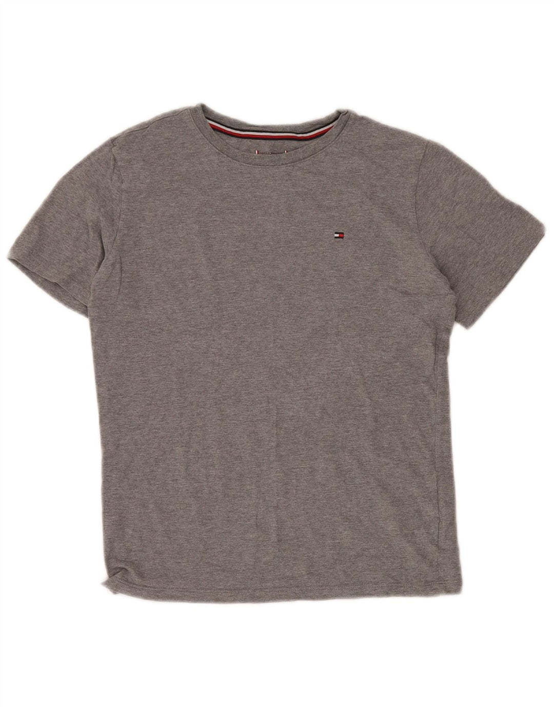 TOMMY HILFIGER Boys T-Shirt Top 13-14 Years Grey Cotton