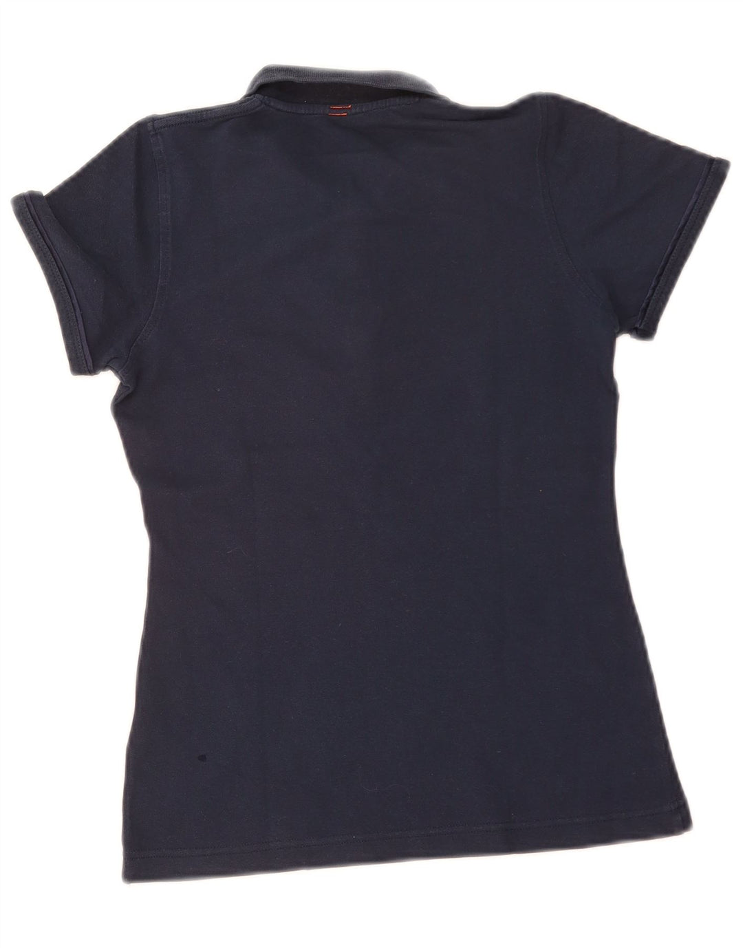Sun68 Womens Polo Shirt UK 12 Medium Navy Blue Cotton