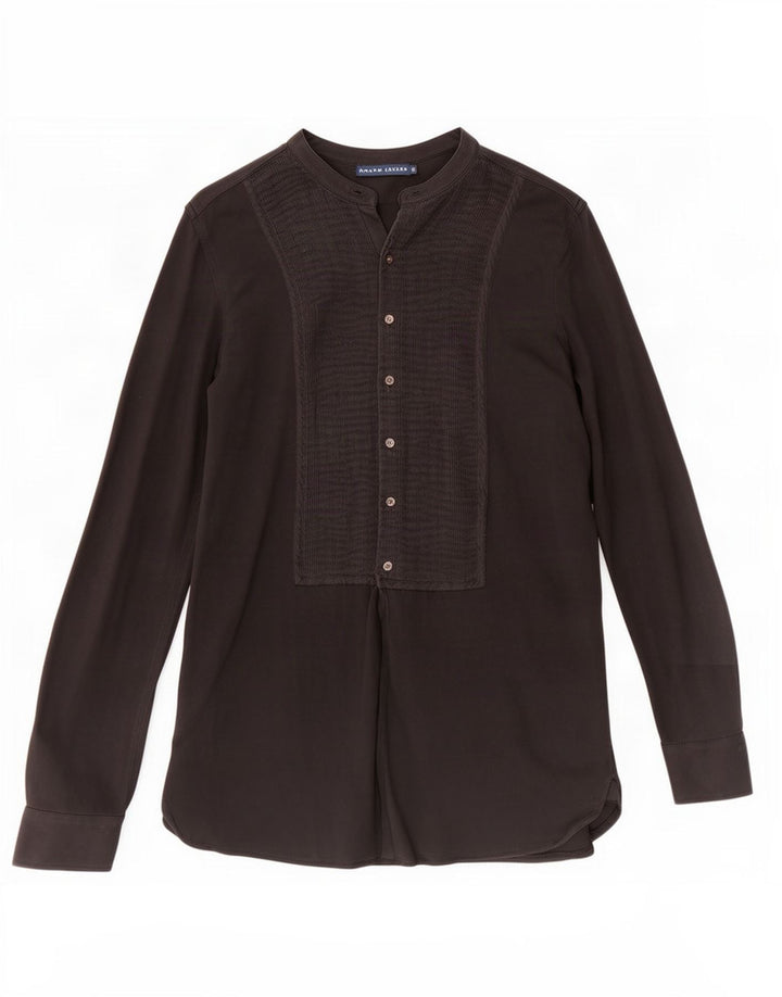 Ralph Lauren Womens Shirt UK 12 Medium Black Cotton
