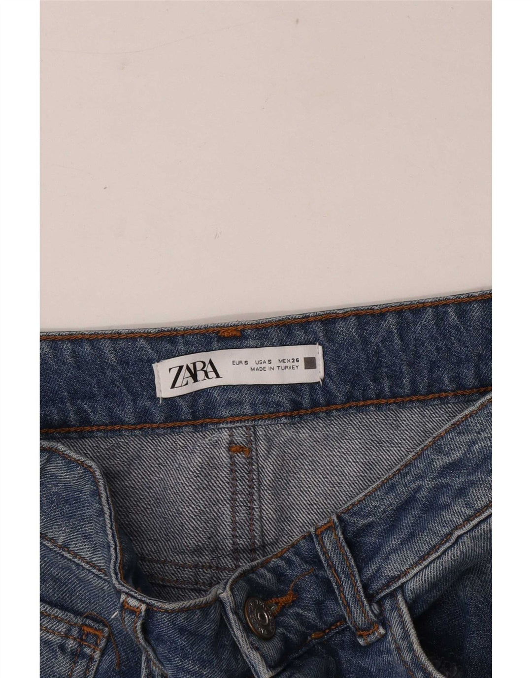 Zara Womens Maxi Denim Skirt Small W26 Blue