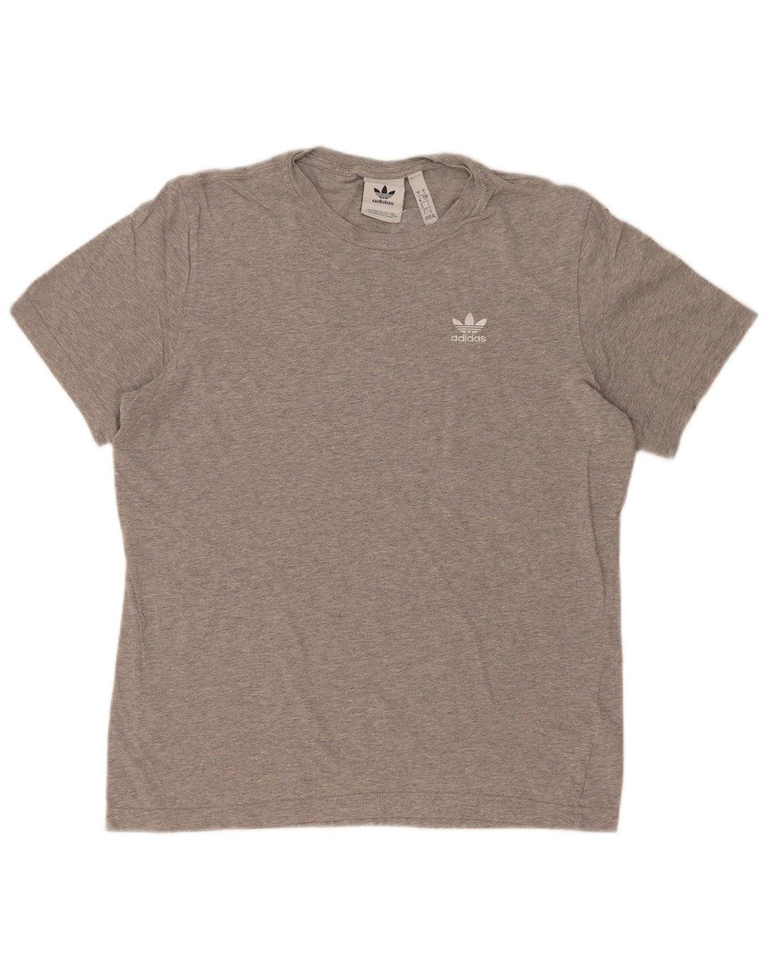 Adidas Mens T-Shirt Top Small Grey Cotton