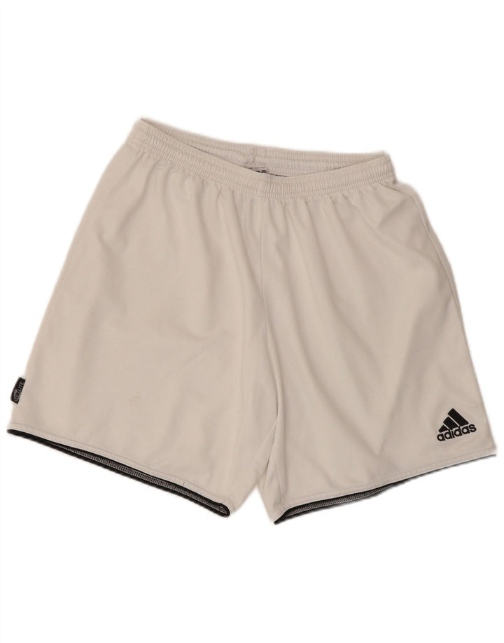 ADIDAS Mens Climalite Sport Shorts Large White Polyester