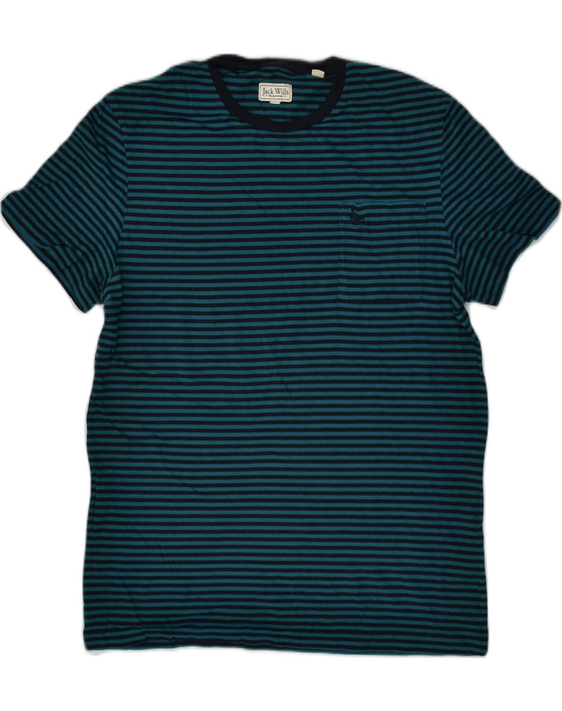 JACK WILLS Mens T-Shirt Top XS Blue Striped Cotton | Vintage Jack Wills | Thrift | Second-Hand Jack Wills | Used Clothing | Messina Hembry 