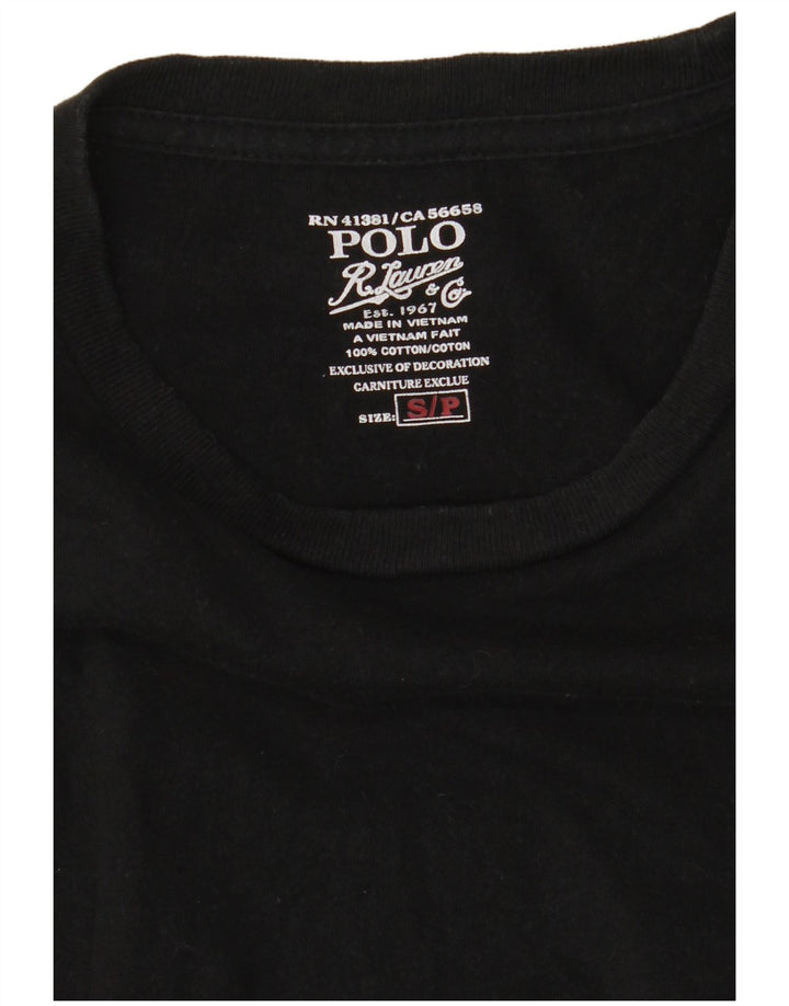 POLO RALPH LAUREN Mens T-Shirt Top Small Black Cotton