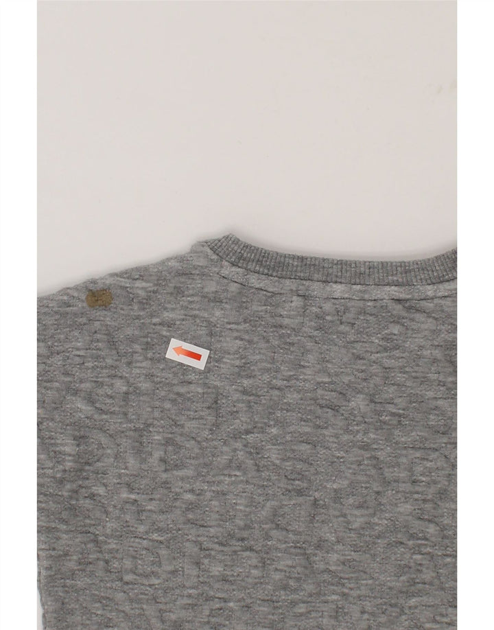 ADIDAS Baby Girls Sweatshirt Jumper 6-9 Months Grey Cotton Vintage Adidas and Second-Hand Adidas from Messina Hembry 
