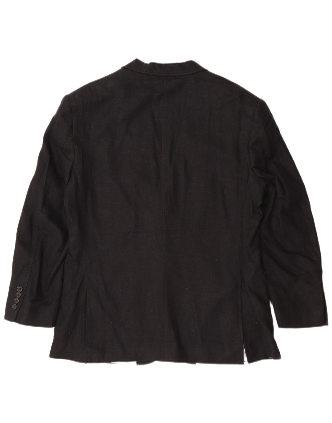 MARKS & SPENCER Mens 2 Button Blazer Jacket UK 40 Large Black Linen