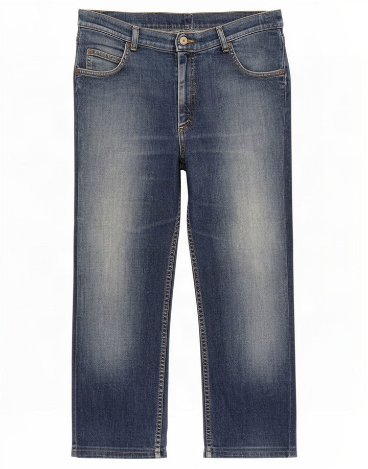 Lee Mens Brooklyn Straight Jeans W36 L28 Blue Cotton