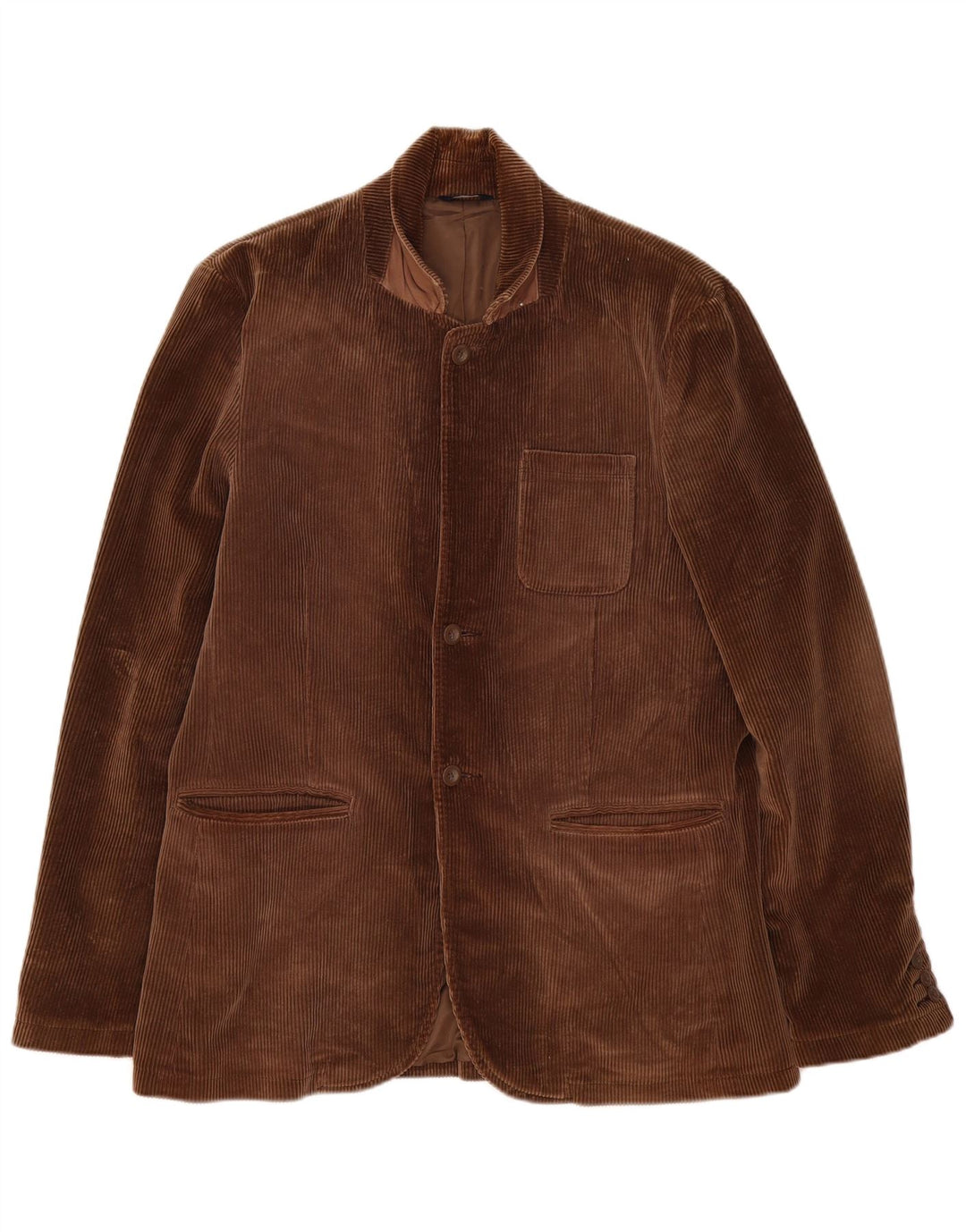 Gap Mens 3 Button Corduroy Blazer Jacket UK 40 Large Brown Cotton
