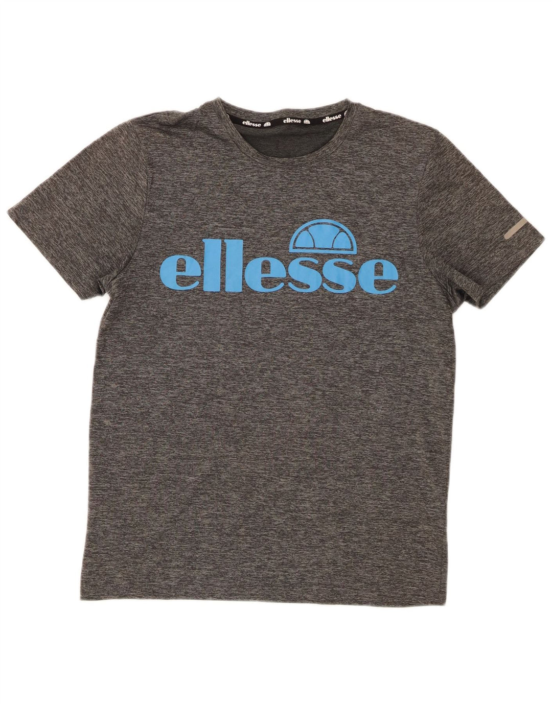 Ellesse Womens Graphic T-Shirt Top UK 14 Medium Grey Polyester