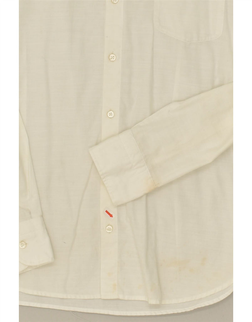 HUGO BOSS Mens Slim Fit Shirt Small White Cotton | Vintage Hugo Boss | Thrift | Second-Hand Hugo Boss | Used Clothing | Messina Hembry 