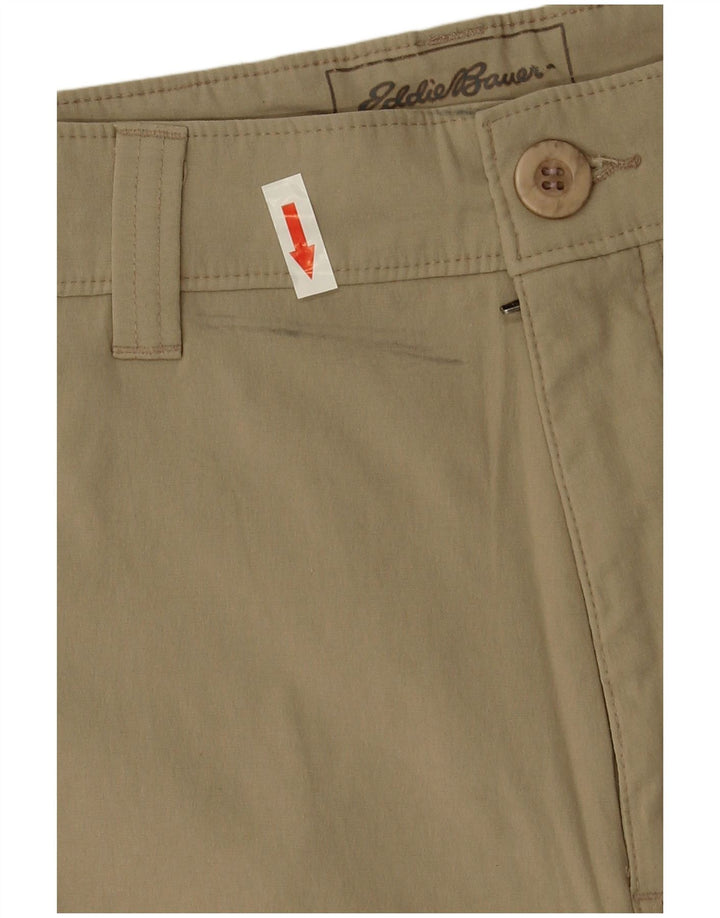 EDDIE BAUER Mens Chino Shorts W35 Large  Beige Nylon