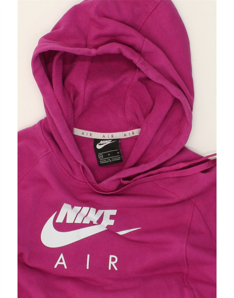 NIKE Womens Air Graphic Hoodie Jumper UK 14 Medium Purple Cotton | Vintage Nike | Thrift | Second-Hand Nike | Used Clothing | Messina Hembry 